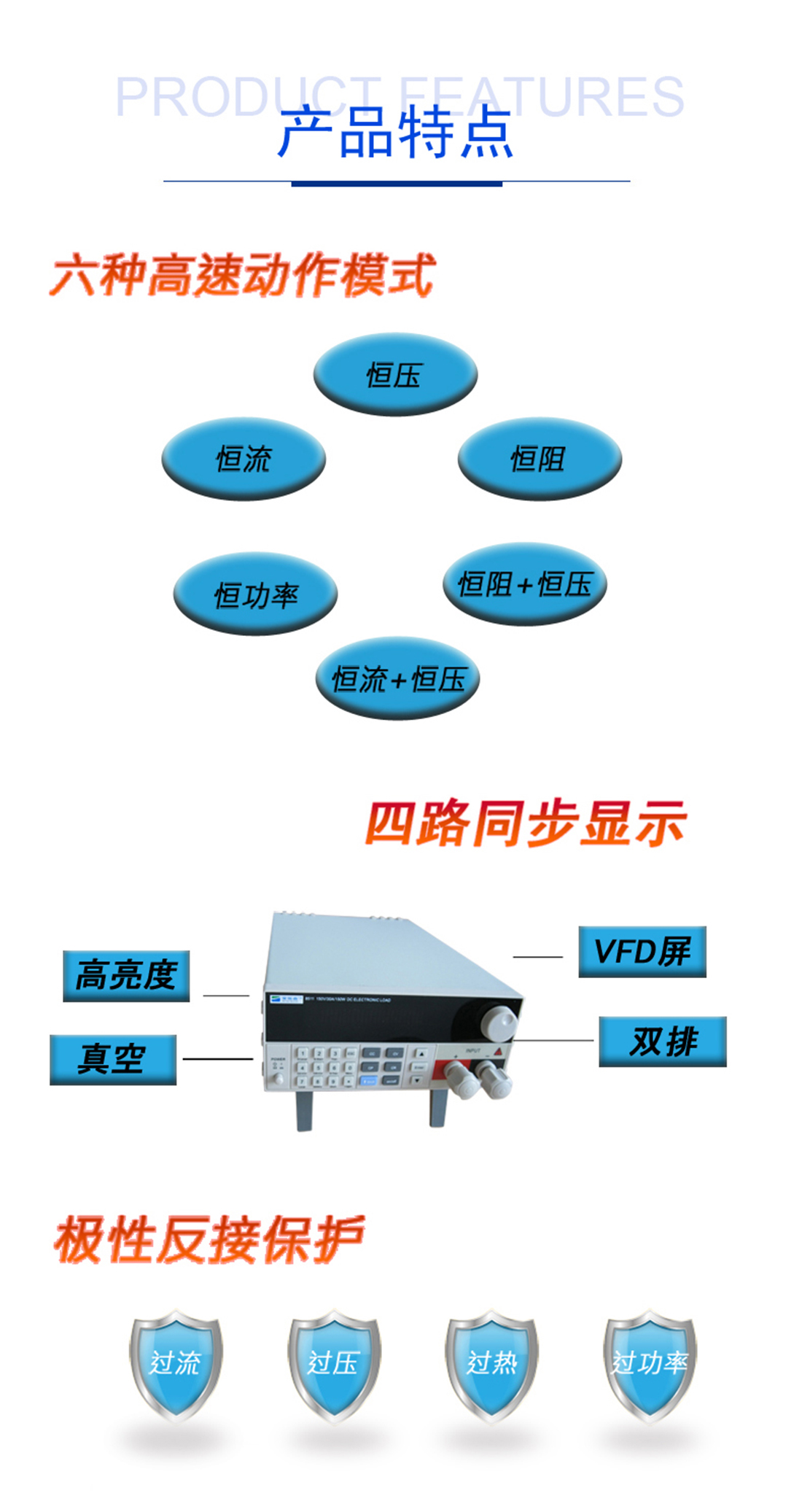 電子負載儀特點